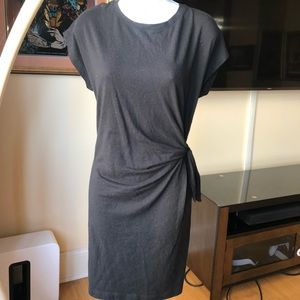 AEO black T shirt dress with knot detail